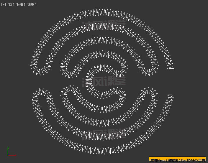 3Dmax怎么做电炉丝模型？(图5)